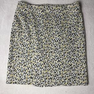 Maeve Anthropologie Womens Jacquard Leopard Print Pencil Skirt Plus Size 1X